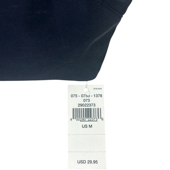 NWT Aerie Bikini Top Womens M Black Scoop Neck Coastal Minimalist Clean Girl - Picture 4 of 5